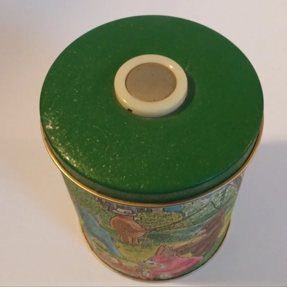 Vintage Graphic Tin The Teddy Bears Picnic Tin Canister